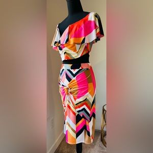 #barbiecore 2 piece skirt set